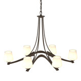 Oval Ribbon 6 - Light Shaded Classic/Traditional Chandelier