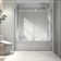Chrome Frameless One Fixed And One Shifted Shower Door, 70MM 304 Stainless Steel Large Pulleys With Adjustable Soft Closing Function,With Nano Easy Cleaning And Stick Explosion-Proof Menbrance