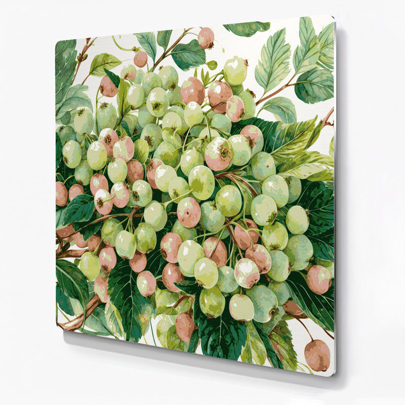 Art mural en métal «Fruit gooseberry», H 32 po x l 32 po