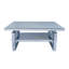 Table basse contemporaine contemporaine chic, design à miroir double, couleur argent, facile à assembler, balcon simple et élégant avec 2 espaces de rangement en miroir, acrylique et verre, reflet transparent,