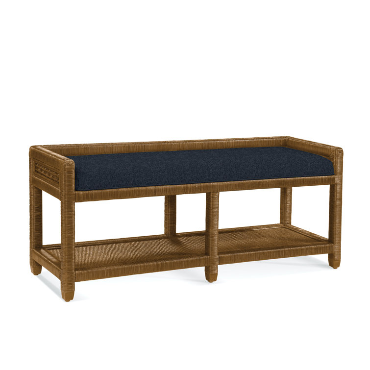 Banc de rangement en osier Glinda