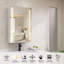 Armoire à pharmacie à miroir sans cadre H 20 po x l 30 po Guxim-1343591926