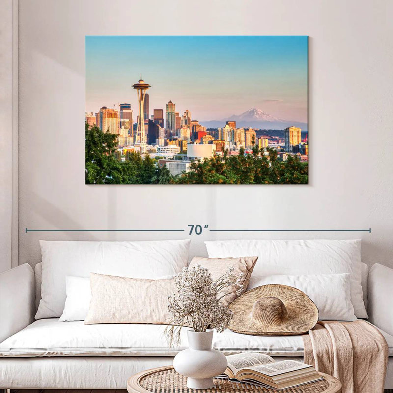 Sireci Seattle Cityscape, 30" H x 45" W
