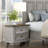 Two Drawers Nightstand Antique Gray And Brown Finish Bedroom Furniture 1Pc
