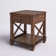 Hilma Stockbridge 21-Inch Square Wood End Table with Drawer, Traditional Cherry Stain Finish, Sturdy Pine Construction, Includes Storage Shelf and Functional Drawer for Living Room Essentials