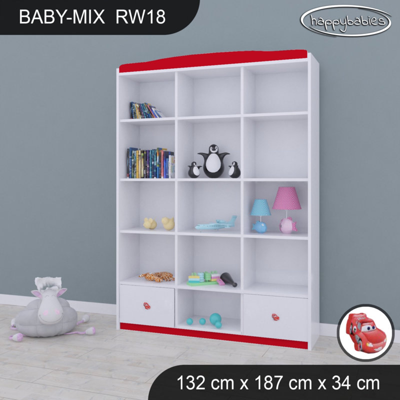 Baby Mix 187cm H X 132cm W Kids Cube, Red