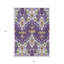 Tapis lavable mauve lavable et ikat mauve 5 pi x 8 pi