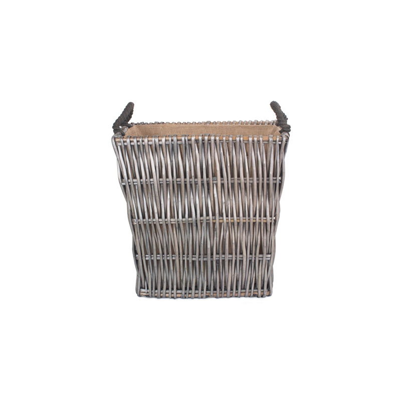 Fiskerton Wicker Log Storage Basket, 61cm H x 46cm W x 46cm D