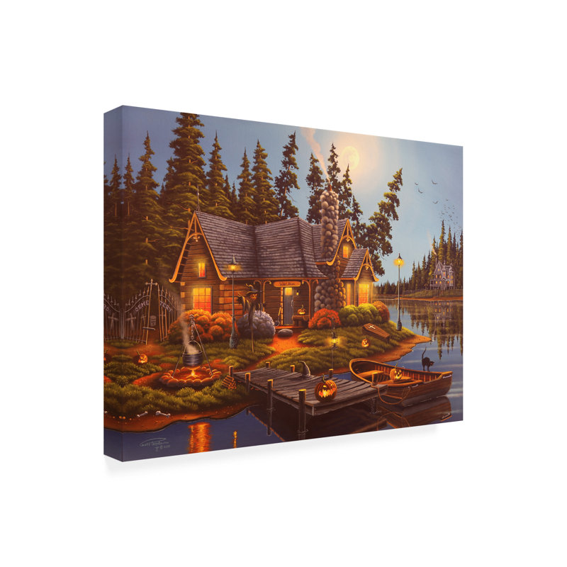 «Witch Haven On Canvas» par Geno Pe People, H 35 po x l 47 po x P 2 po