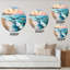 Horloge murale nautique et côtière pastel-59913646