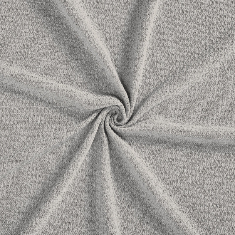  Waffle Weave Honeycomb Knit Soft Textured All-Season Cotton Blanket, Silver, Full/Queen