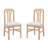 Upholstered Slat Back Side Chair-815176527