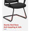 Chaise de salle d'attente en tissu Nadra