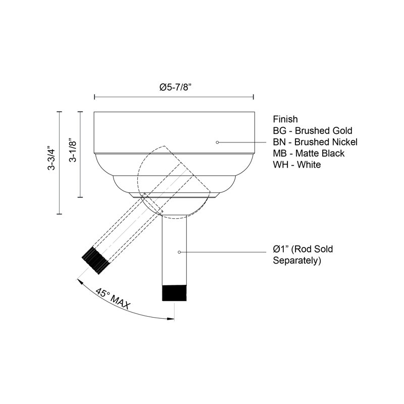 Adaptors, Brushed Nickel