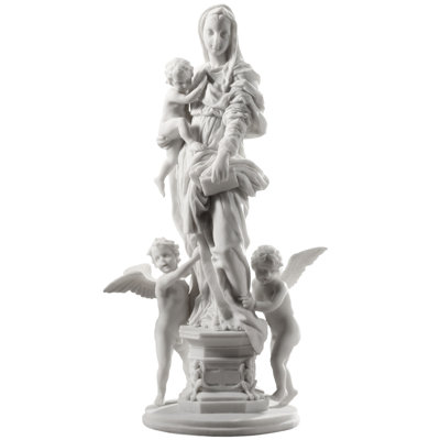 Résine blanche Astoria Grand 14,17 po H Madonna des Harpi