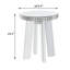 Table de bout ronde Burtch en miroir