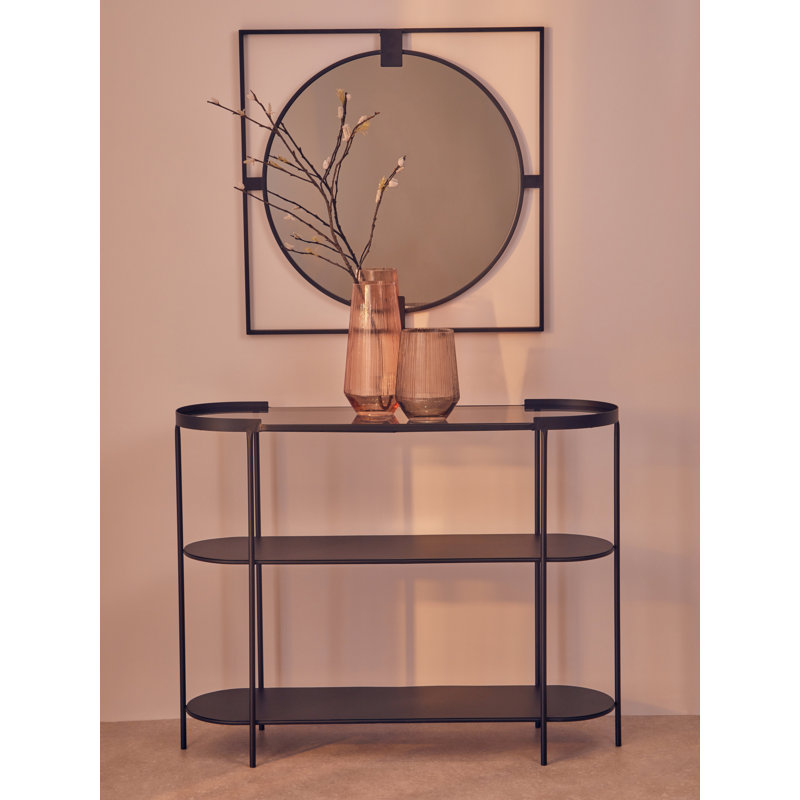 Esma Glass Table Vase, 20cm H x 15cm W x 15cm D, Brown