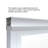 Deluxe 56" W x 56" H Frameless Tub Door-14170735-14170738