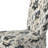 Beige Sleek Damask Harmony - Upholstered Traditional Side Chair, Black Accent Chair