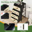 Commode à 4 tiroirs pour chambre à coucher colorée Scène de ferme animaux de grange Petite commode à vêtements pour commode avec commode