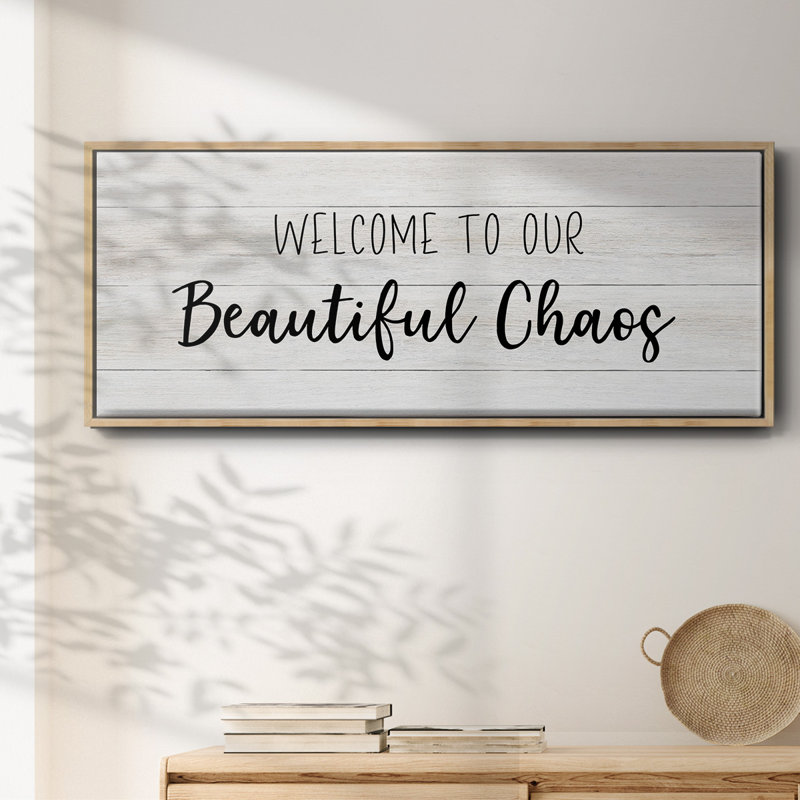 Beautiful Chaos - toile encadrée, H 20 po x l 50 po