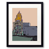 City Hall Dome Print by Deborah Blum