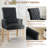 Tufted Upholstered High Back Dining Armchair, Linen-1544929072