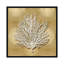 «Sea Fan On Gold I» par Caroline Kelly - Reproduction numérique sur toile tendue sur châssis-29170149-72785020-72785021