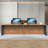 94.5-Inch Vintage Front Desk for 2, Spacious Leg Room, Ideal for Office or Computer Desk