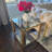 19.7" Wide Square Glass End Table-1303433987