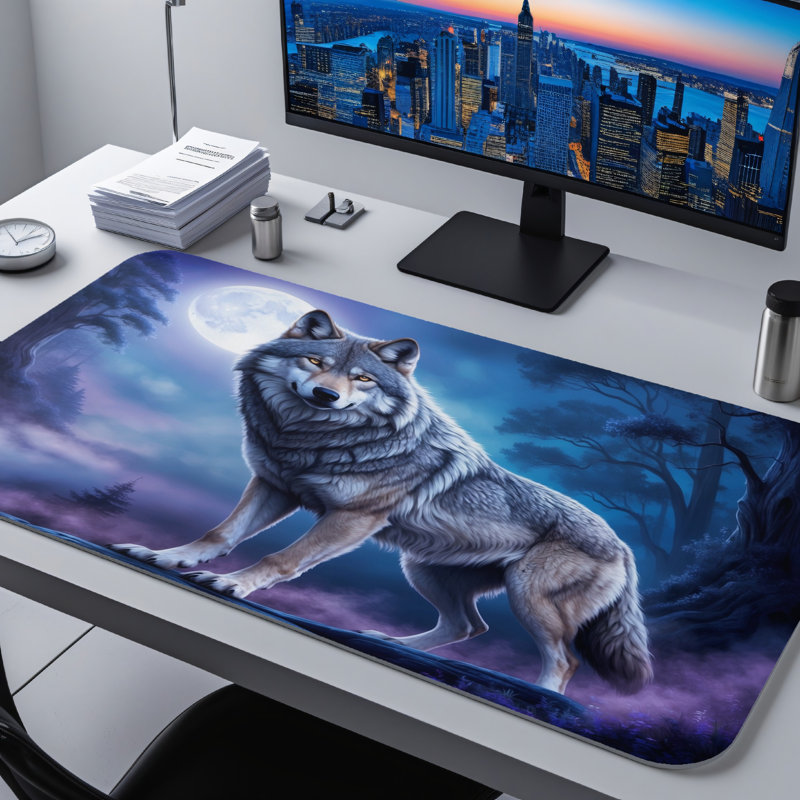 Polyester Desk Pad, 14.4x12.1