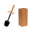 Brosse et support pour toilettes en brun 14,76 "