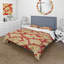 Ensemble de housse de couette chinois doré et rouge-109149822