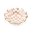 Mocha Check Ceramic Fluted Serving Bowl-583699300