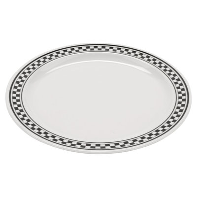  Assiette plate en mélamine 10,5 po, ensemble de 4