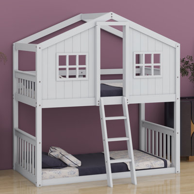 House Bunk Bed With Ladder