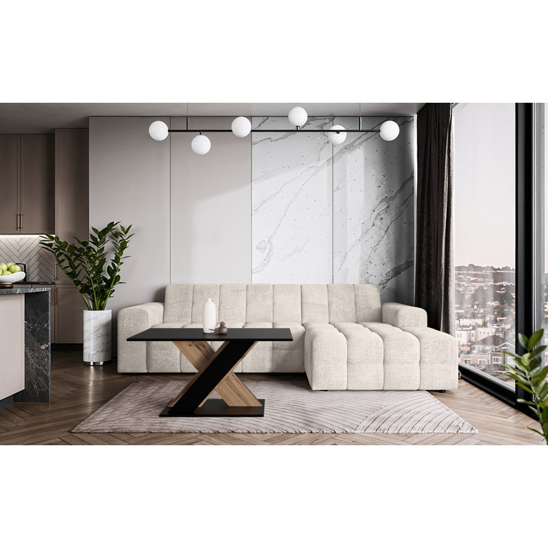 Coffee Table, Black/Beige
