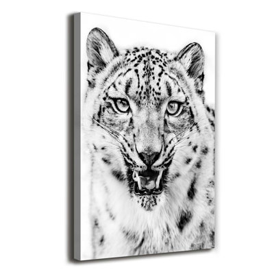 Snow Panther - Wrapped Canvas Print