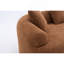 Canapé modulaire incurvé à compression plein caramel Boneless