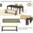 Farmhouse Modern Rattan Bench-1680871135