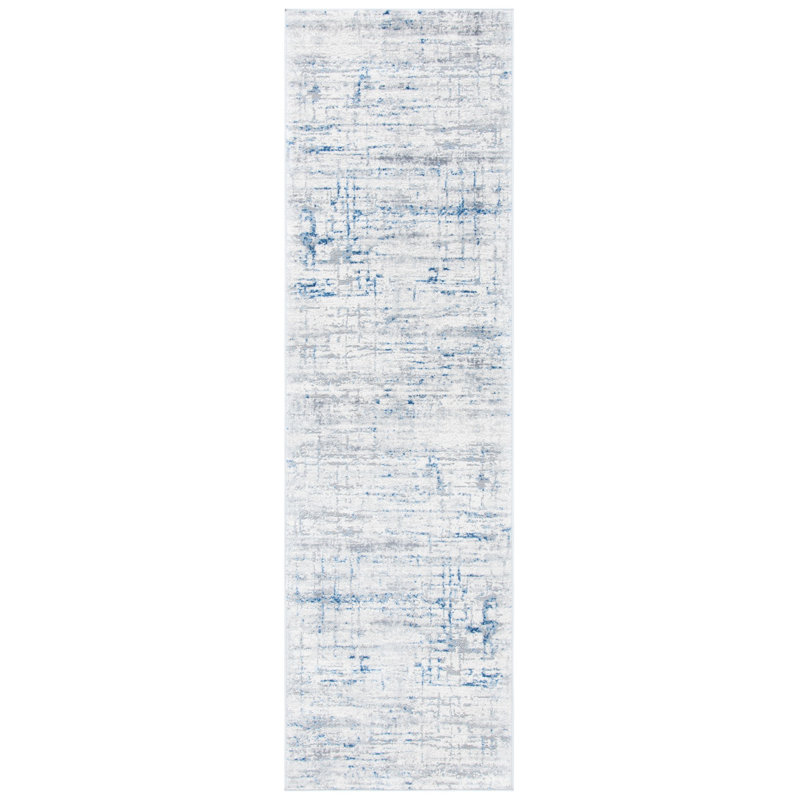 Amelia Cotton Abstract Rug, Runner 2'3" x 8'
