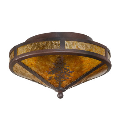Rustic Lodge 2 - Light Semi Flush Mount