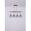 Iowa 4 - Light Black Cluster Pendant