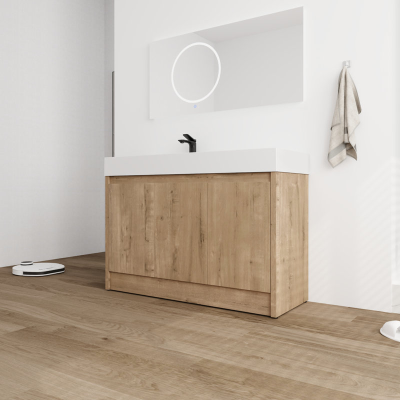 Meuble-lavabo simple 47,54 po avec plateau en résine Taliyah