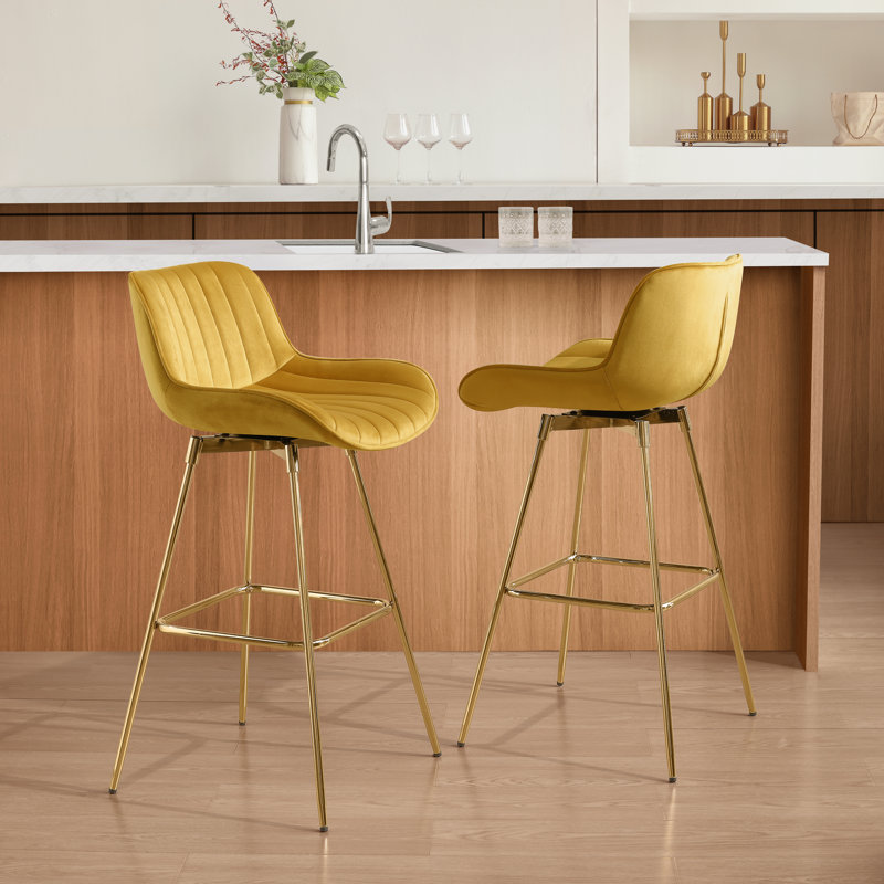 Neuhaus 73.5Cm Swivel Bar Stool, Yellow