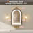 Arched Medicine Cabinet With Led, Lighted Bathroom Medicine Cabinet Mirror With Anti-fog, No Assembly Required, Recessed Or Surface Mount-1995380695-1995380692