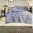 Charming Ruffled Blue Bedding Sets, Queen Size, Cozy Farmhouse Style