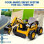 Ride On Excavator For Kids, 4WD Electric Excavator Toy-105708414
