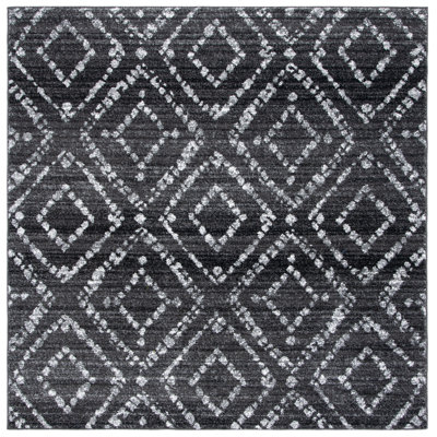 Tapis géométrique noir / ivoire Gillenwater