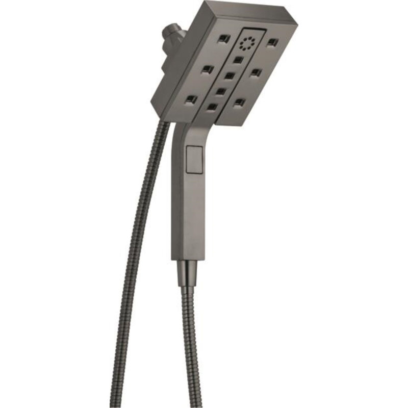1.75 GPM Multi Function Dual Shower Head with H2Okinetic Technology, Lumicoat Black Stainless